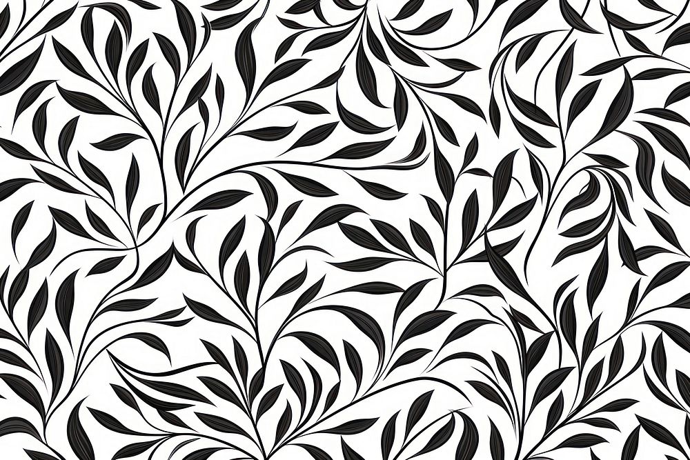 Pattern backgrounds drawing white. AI generated Image by rawpixel.