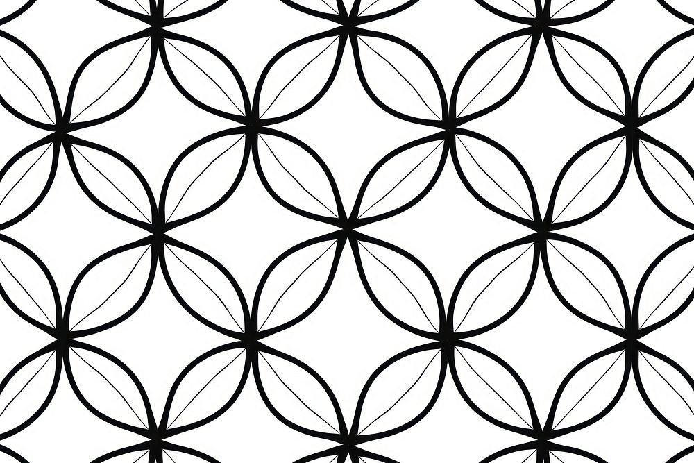 Lineart pattern backgrounds white. AI generated Image by rawpixel.