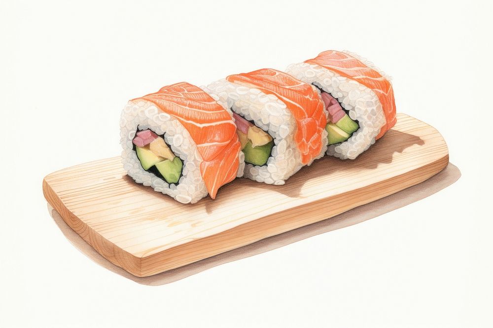 Sushi rice food meal. AI generated Image by rawpixel.