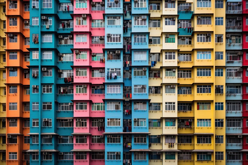 Condominium building city architecture. AI generated Image by rawpixel.
