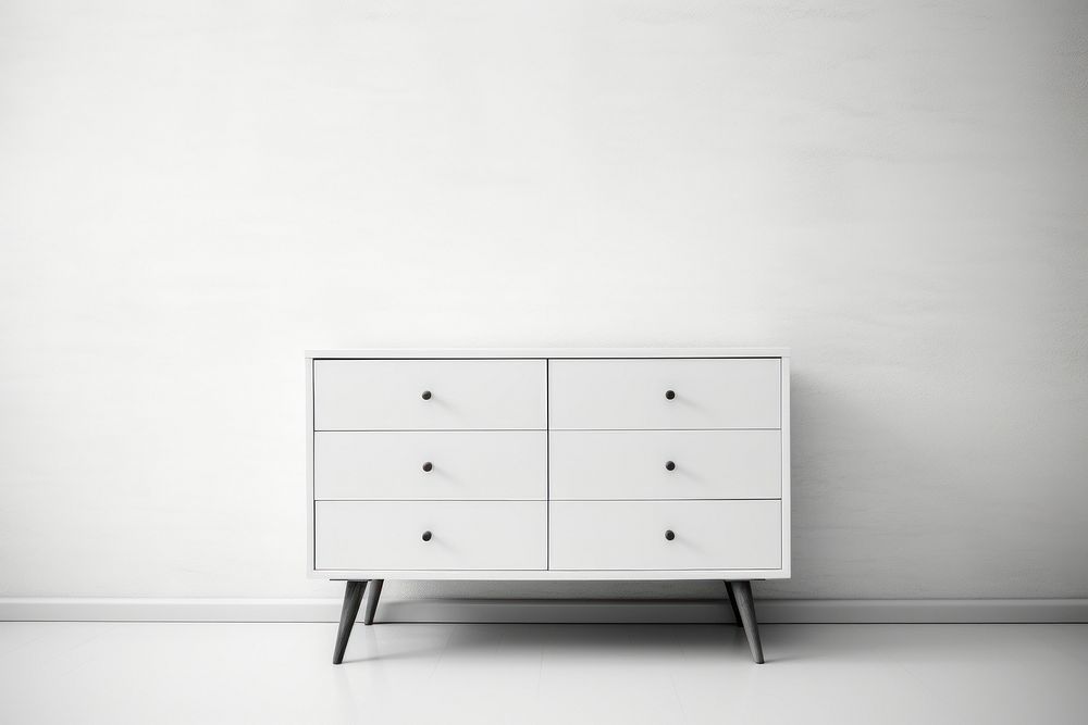 Furniture drawer white organization. AI generated Image by rawpixel.