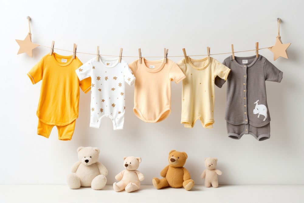 Baby clothes baby white background representation. AI generated Image by rawpixel.