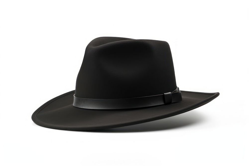 Black hat black white background headwear. AI generated Image by rawpixel.