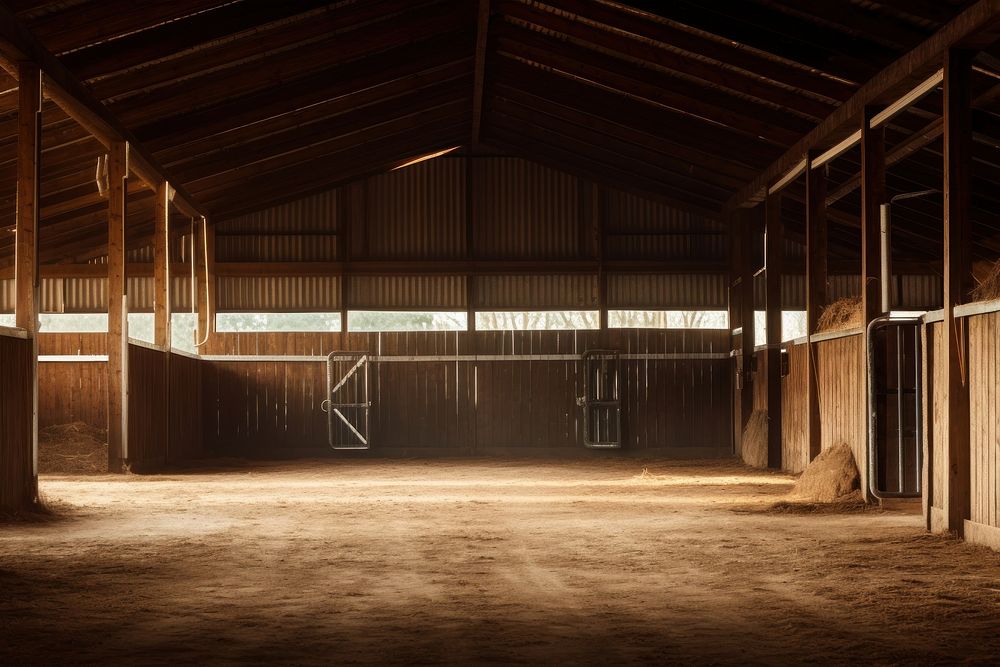 Horse barn architecture building nature. AI generated Image by rawpixel.