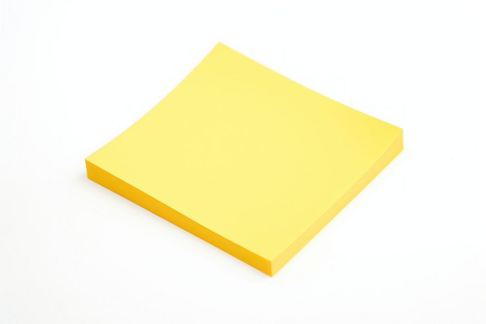 Note paper yellow white background simplicity. AI generated Image by rawpixel.