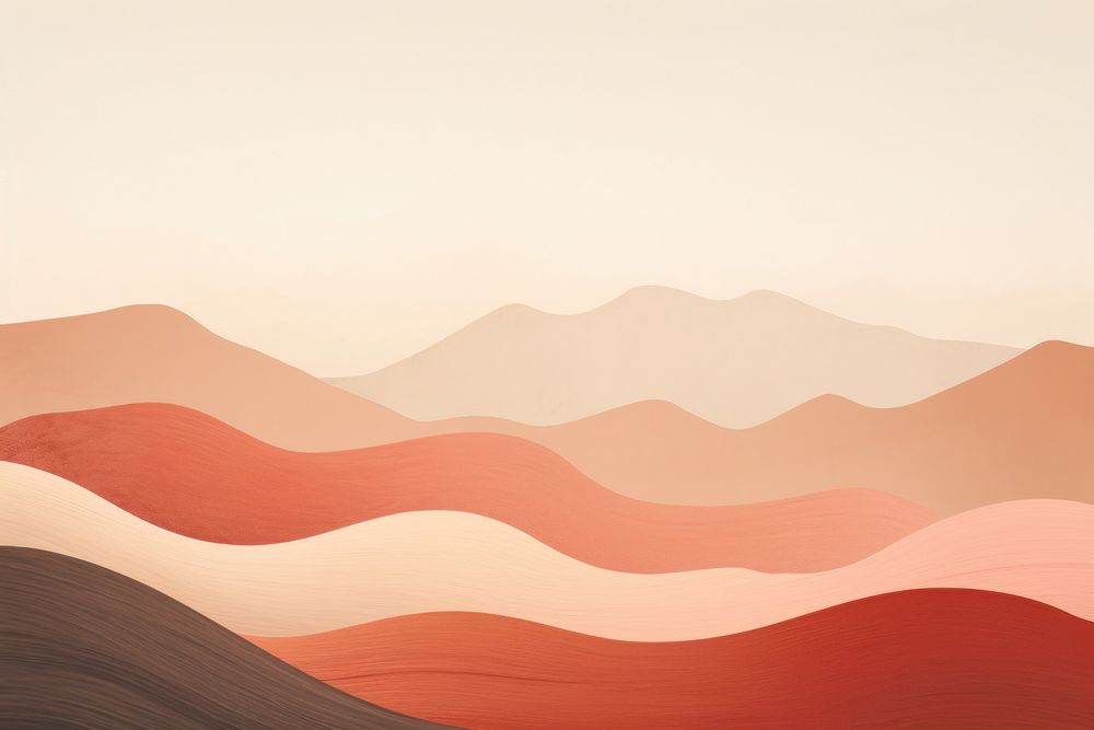 Minimal simple mountains abstract nature desert. AI generated Image by rawpixel.