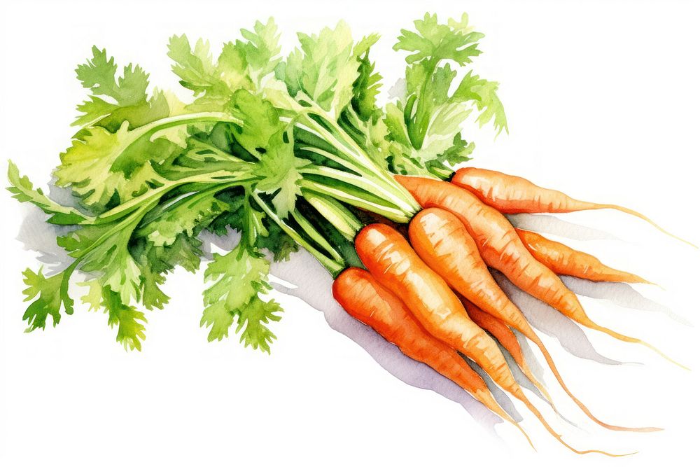 Carrot vegetable plant bunch. AI generated Image by rawpixel.