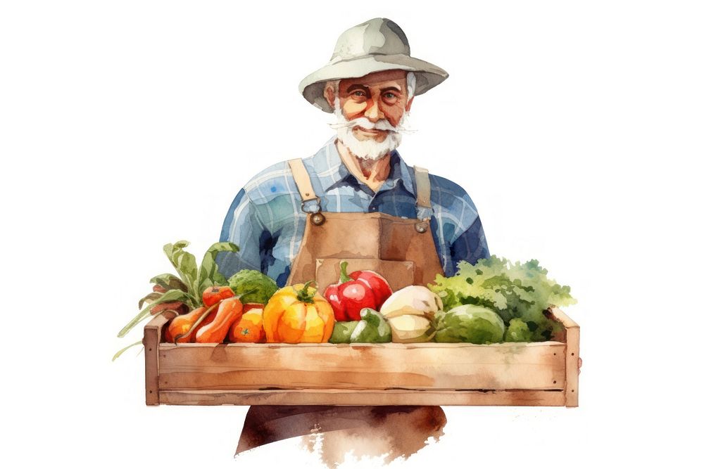 Adult food agriculture greengrocer. AI generated Image by rawpixel.