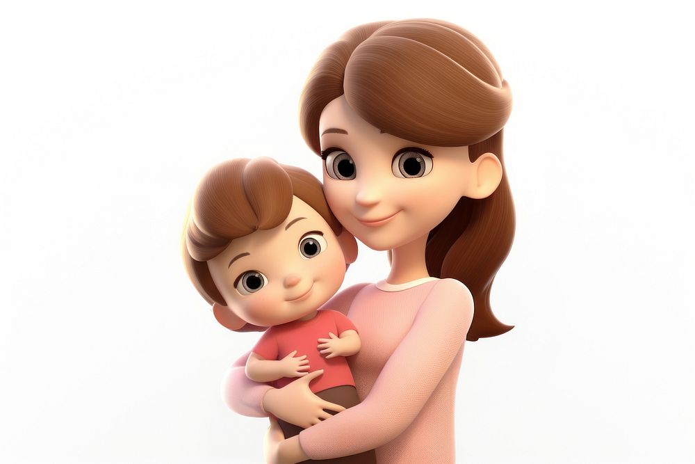 Happy family cartoon baby cute. AI generated Image by rawpixel.