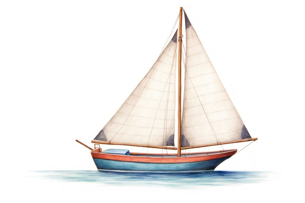Sailboat sailboat watercraft vehicle. AI generated Image by rawpixel.