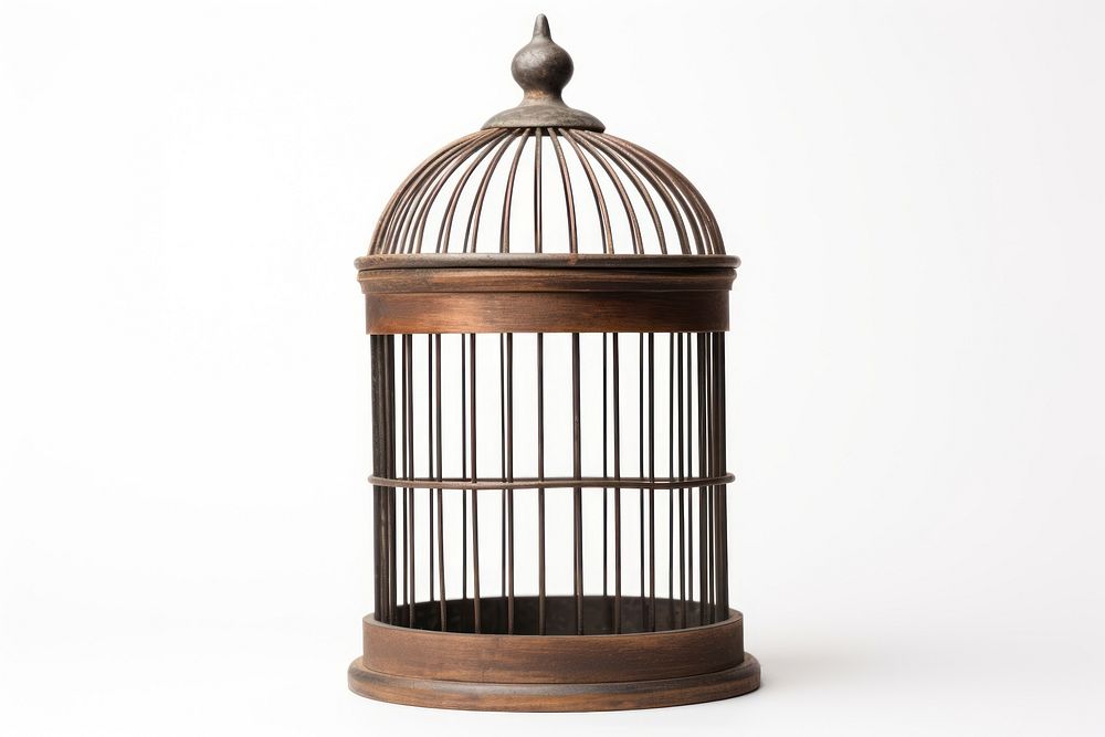 Cage white background architecture furniture. 