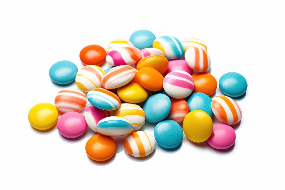Candy confectionery pill ball. AI generated Image by rawpixel.