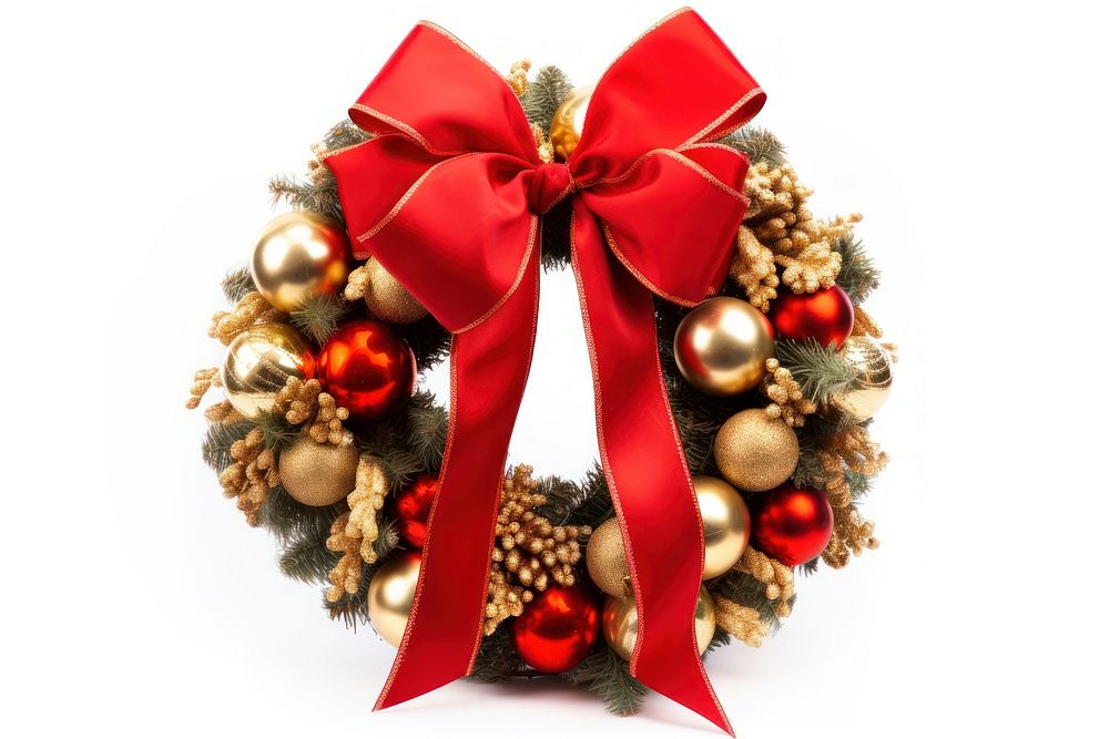 Christmas Wreath christmas decoration wreath. AI generated Image by rawpixel.
