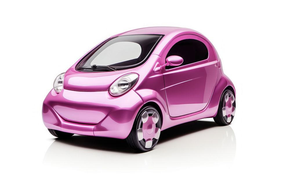 Micro car vehicle wheel pink. AI generated Image by rawpixel.