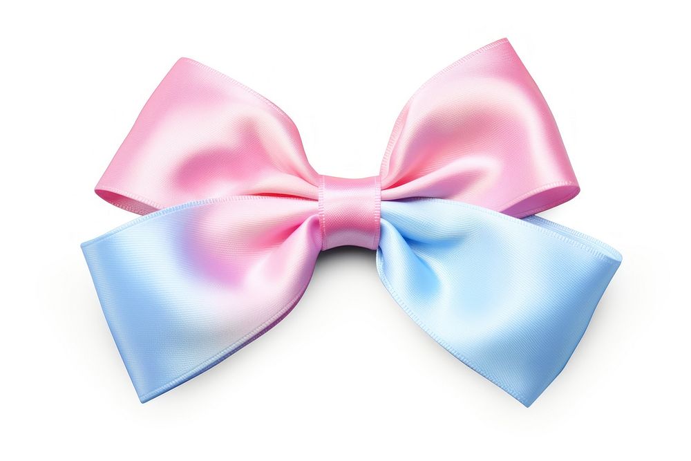 Colored ribbon bow white background celebration. AI generated Image by rawpixel.