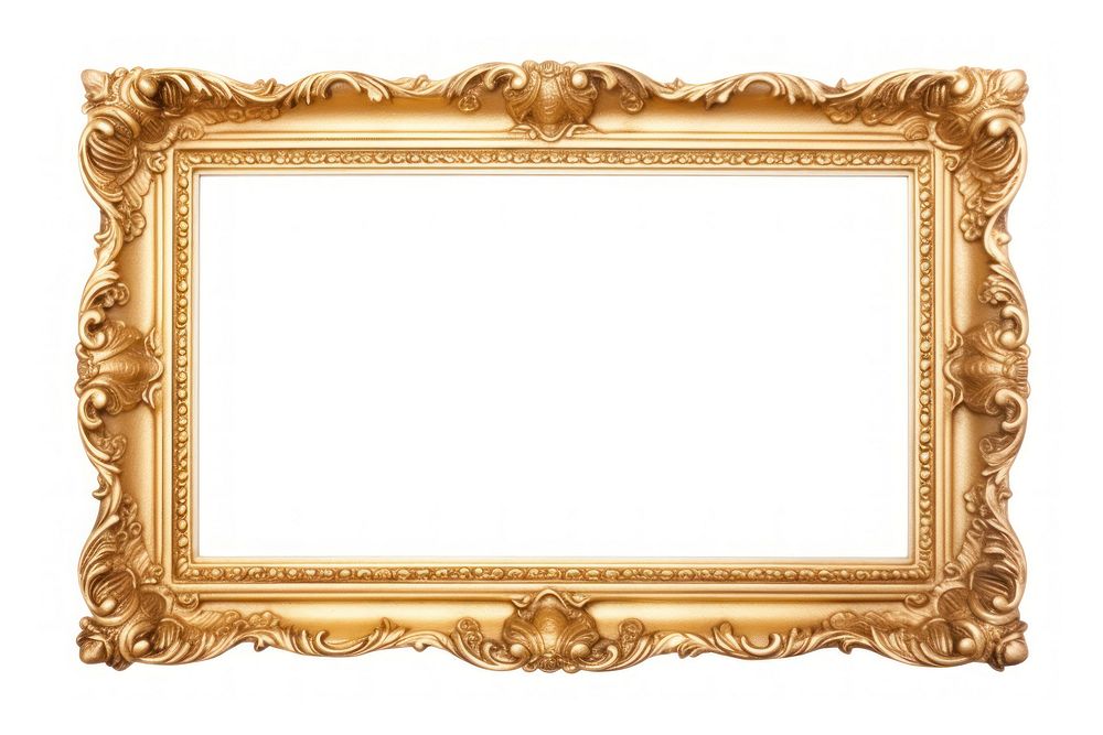 Gold wooden frame backgrounds white background architecture. AI generated Image by rawpixel.