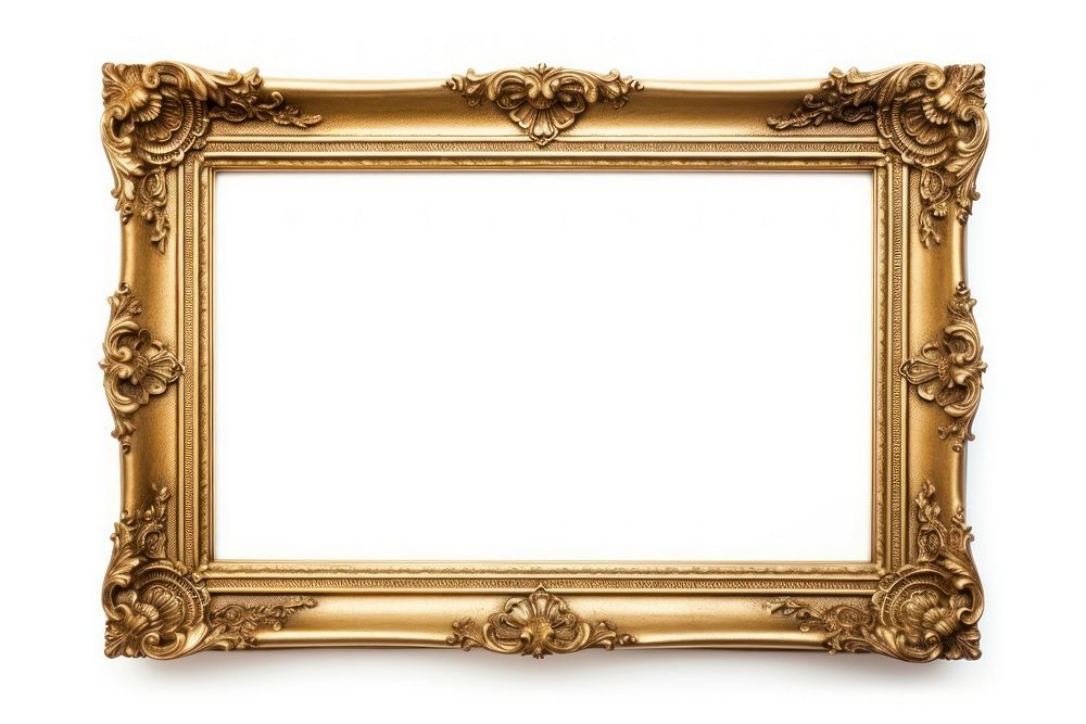 Gold wooden frame backgrounds white background architecture. AI generated Image by rawpixel.