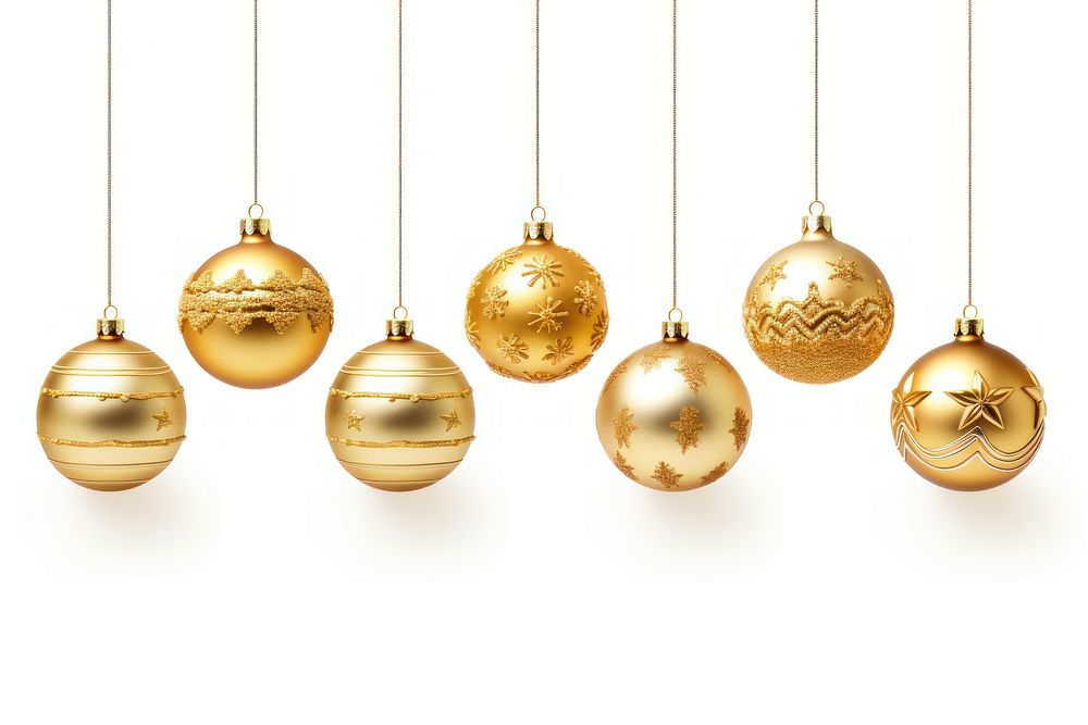 Christmas ball gold decoration christmas. AI generated Image by rawpixel.