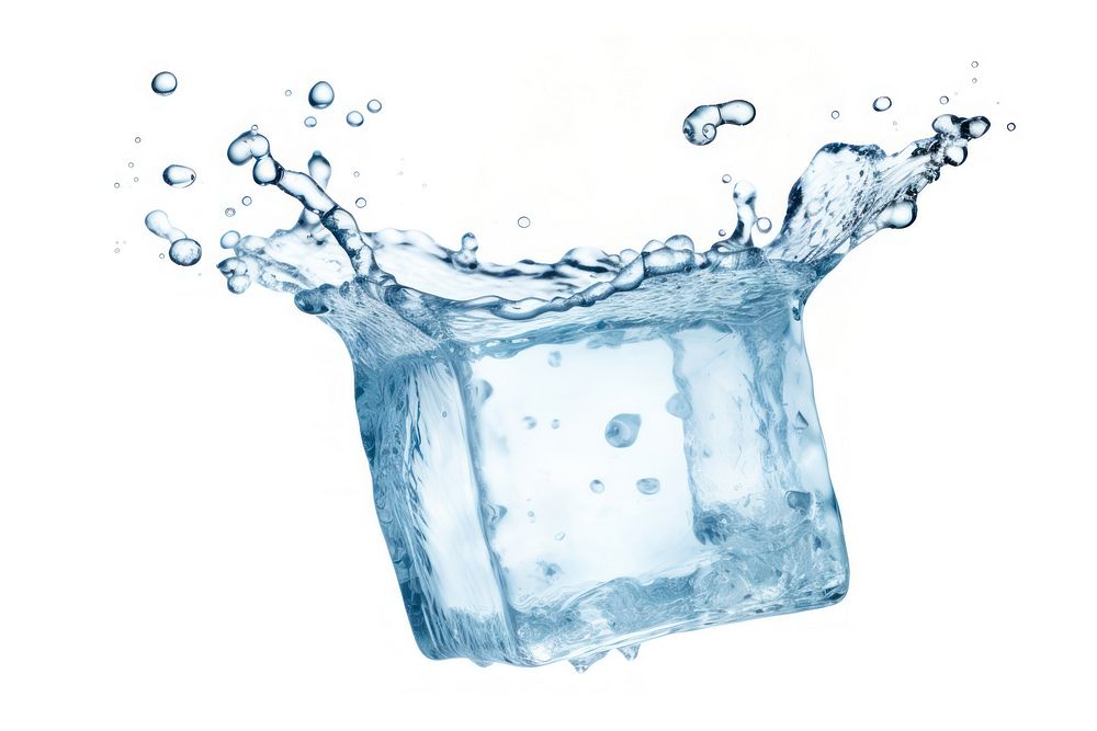 Water splash ice glass water. AI generated Image by rawpixel.