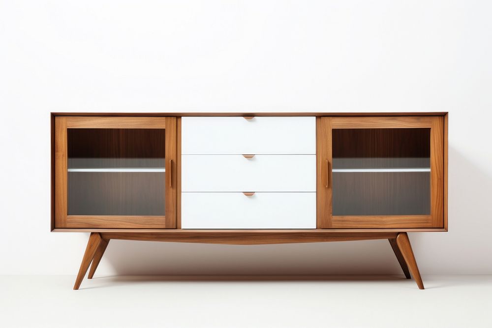Modern cabinet sideboard furniture white. AI generated Image by rawpixel.
