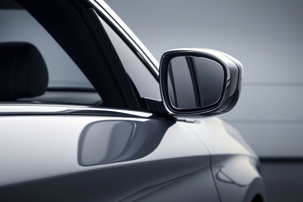 Rear view mirror car vehicle transportation. AI generated Image by rawpixel.