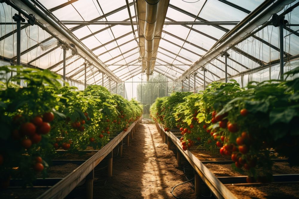 Greenhouse gardening outdoors nature. AI generated Image by rawpixel.