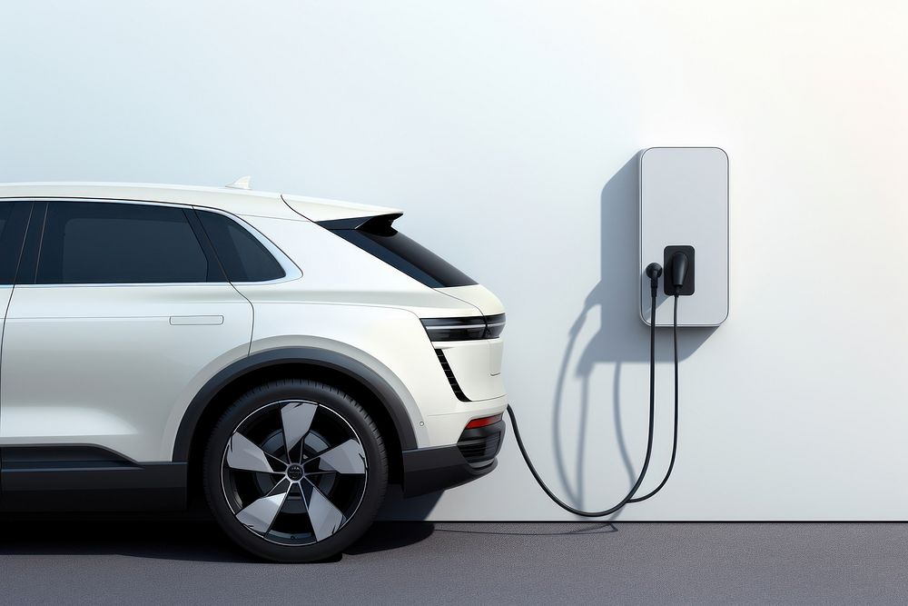 Ev charging car vehicle wheel. AI generated Image by rawpixel.