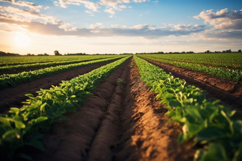 Prime agricultural land agriculture outdoors horizon. 