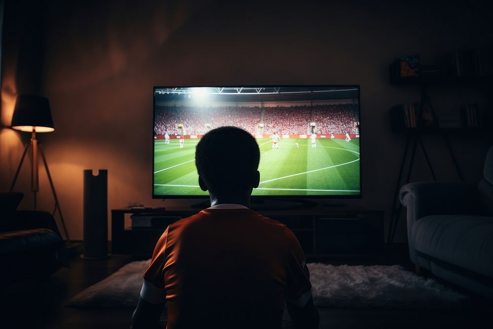 Blank TV screen television football sports. AI generated Image by rawpixel.