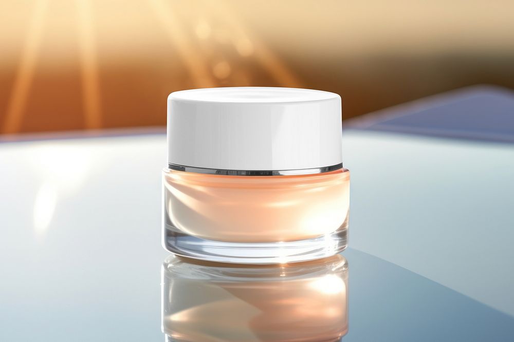 Skincare jar, product packaging design