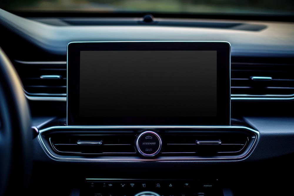 Car control electronics vehicle screen. AI generated Image by rawpixel.