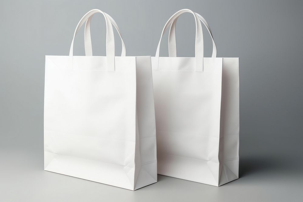 Bag handbag paper white. AI generated Image by rawpixel.