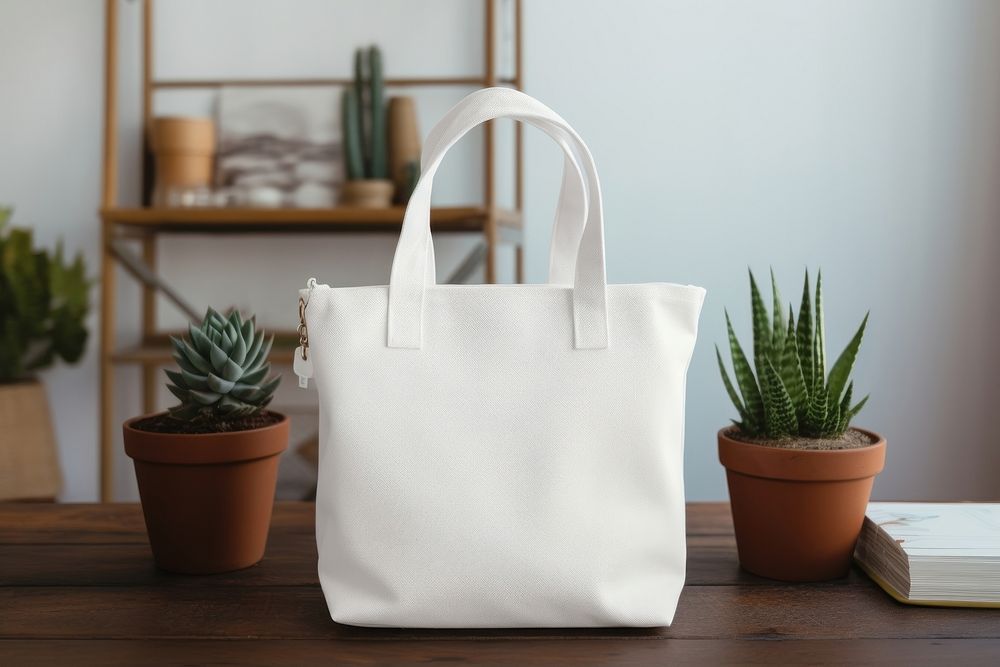 Tote bag handbag plant accessories. AI generated Image by rawpixel.