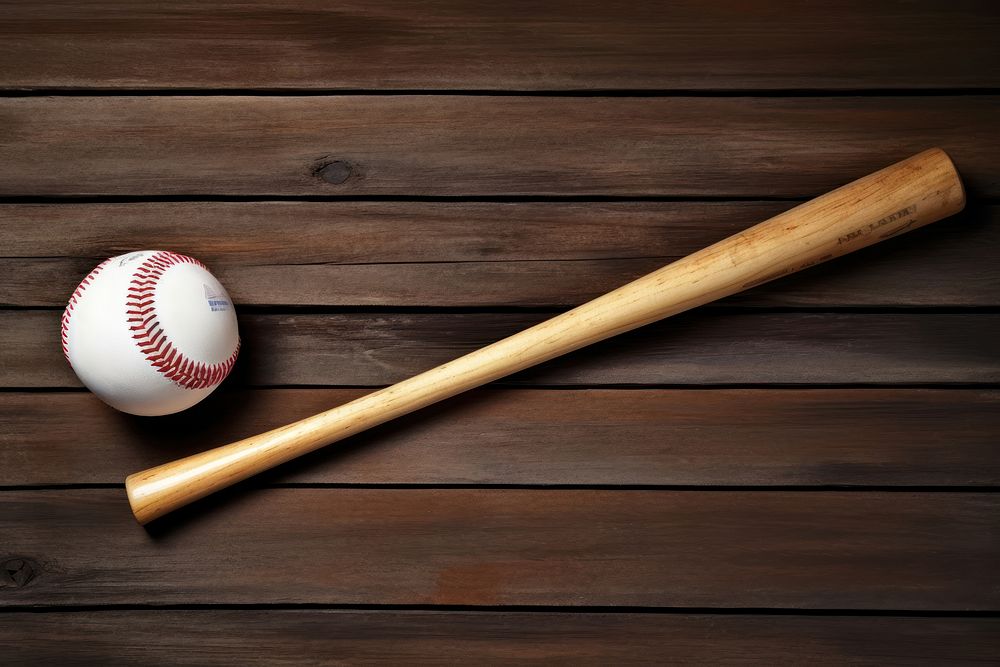 Baseball bat sports baseball glove softball. AI generated Image by rawpixel.