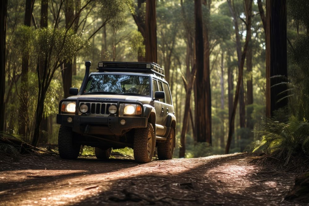 4WD car adventure outdoors. AI generated Image by rawpixel.