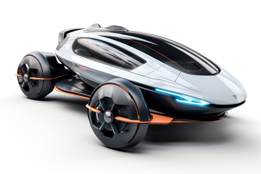 Hi-tech Future Car wheel car vehicle. AI generated Image by rawpixel.