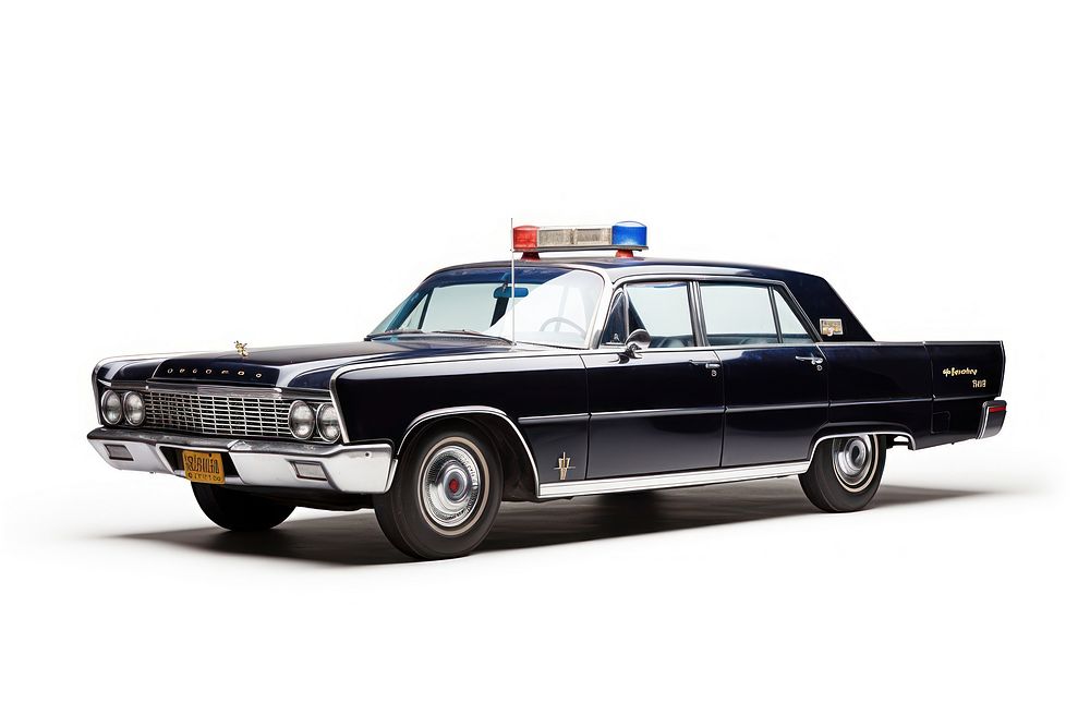 Police car vehicle white background transportation. AI generated Image by rawpixel.