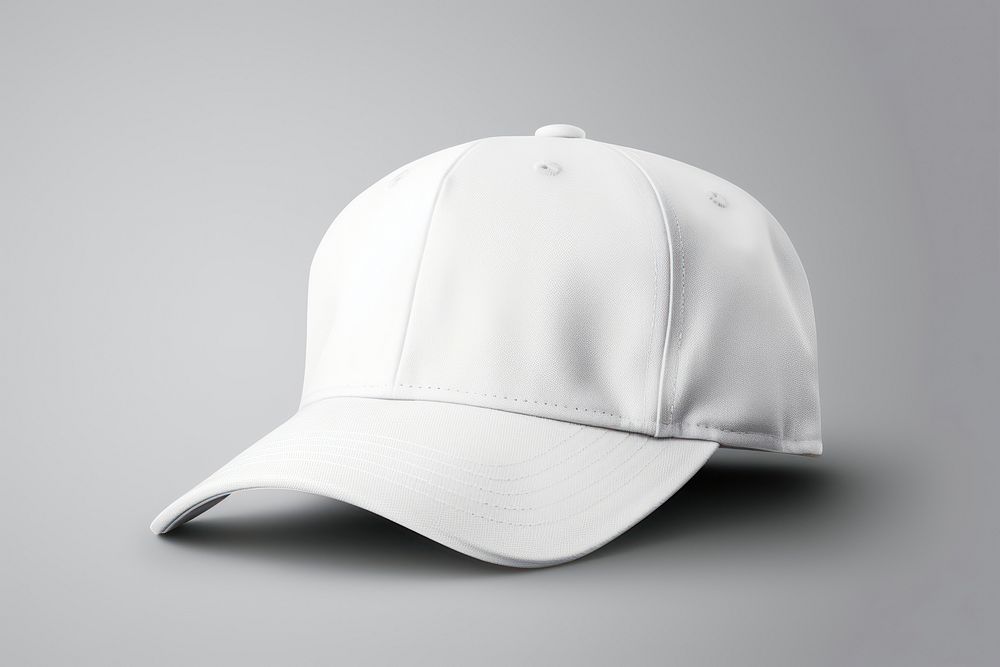 Baseball snapback Mockup white headwear headgear. 