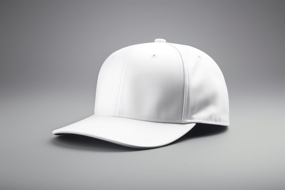 Baseball snapback Mockup white headwear headgear. AI generated Image by rawpixel.