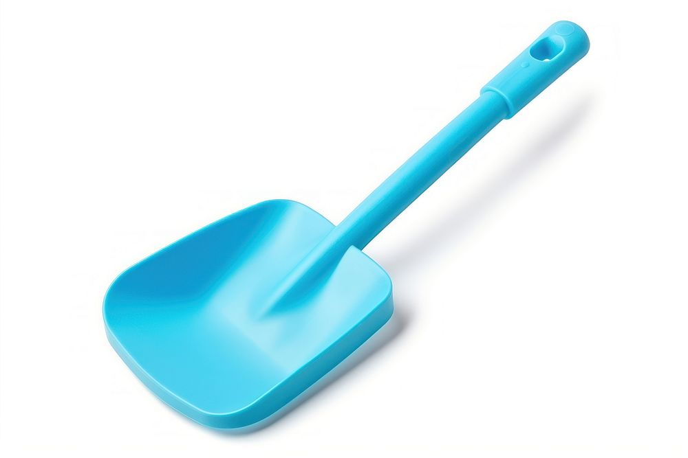 Plastic shovel toy tool white background silverware. AI generated Image by rawpixel.