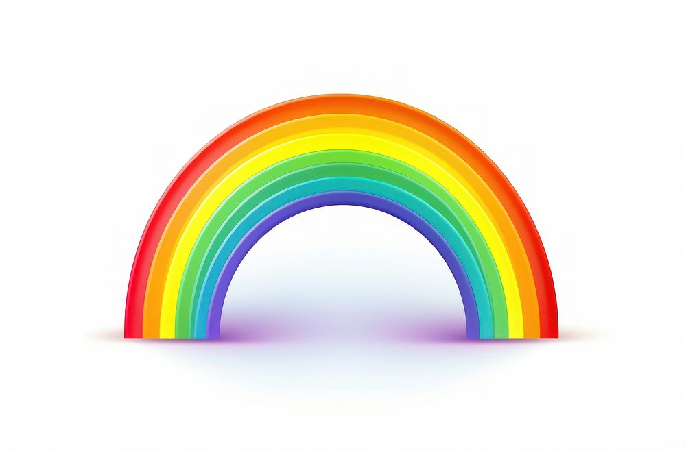 Rainbow icon graphics white background architecture. AI generated Image by rawpixel.