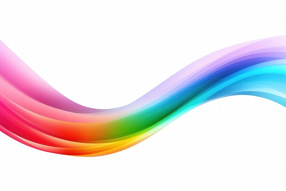 Rainbow line backgrounds pattern white background. AI generated Image by rawpixel.