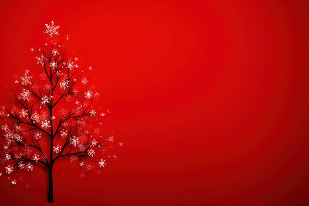 Christmas tree decoration backgrounds red red background. AI generated Image by rawpixel.