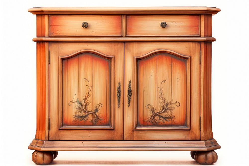 Wooden cabinet sideboard furniture cupboard. AI generated Image by rawpixel.