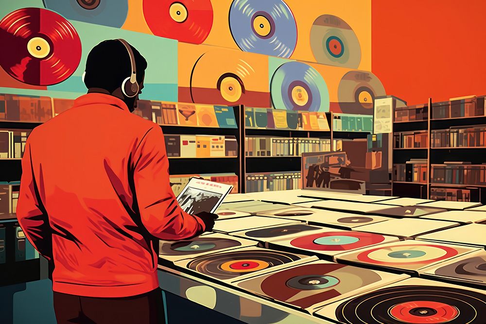 Record person adult art. AI generated Image by rawpixel.