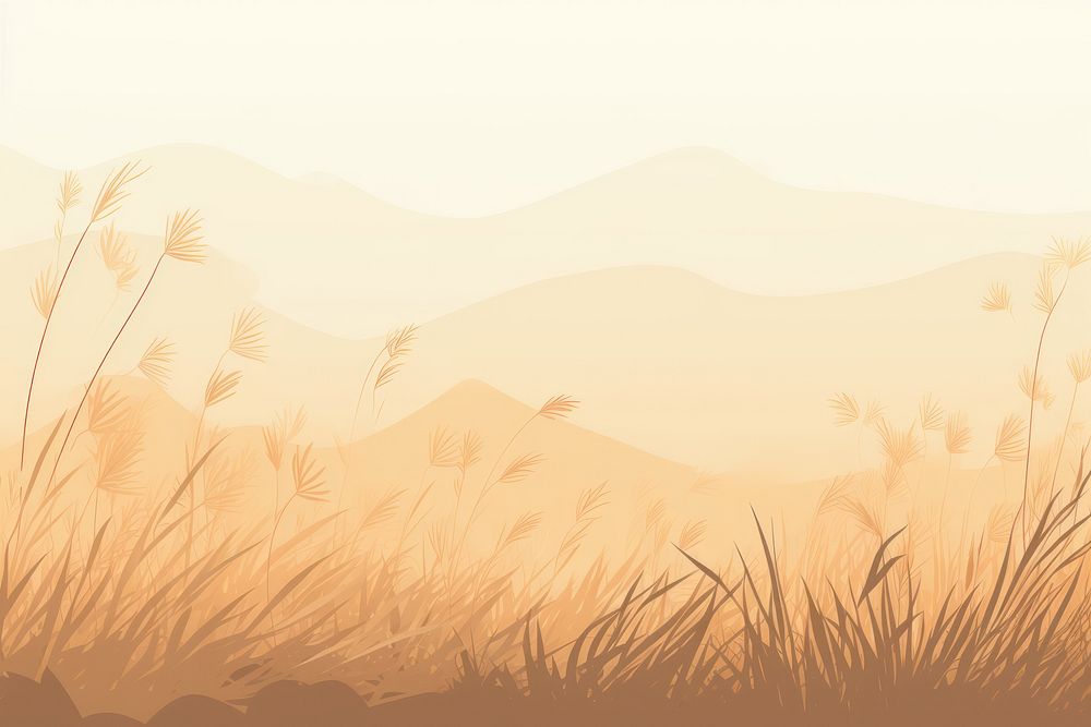 Empty dry Grass field grass backgrounds landscape. AI generated Image by rawpixel.