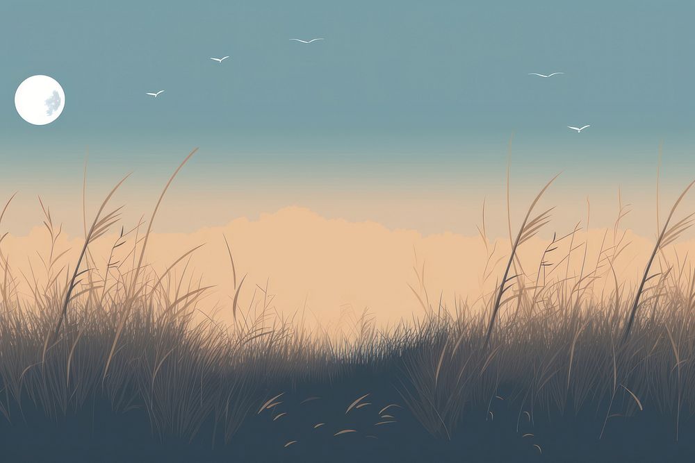 Empty Grass field grass outdoors nature. AI generated Image by rawpixel.