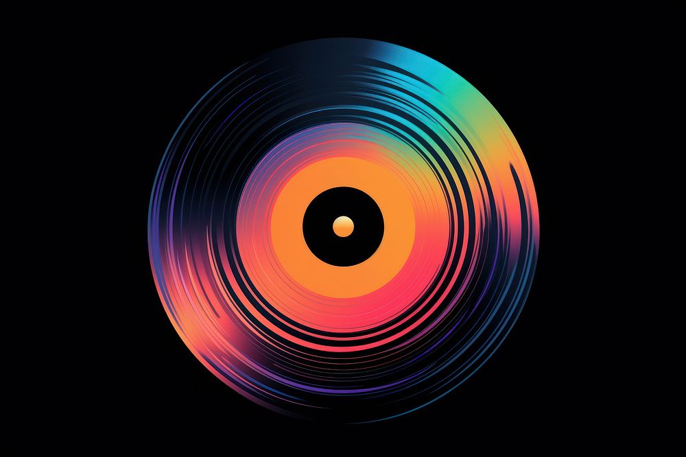 Vinyl record graphics pattern spiral. AI generated Image by rawpixel.