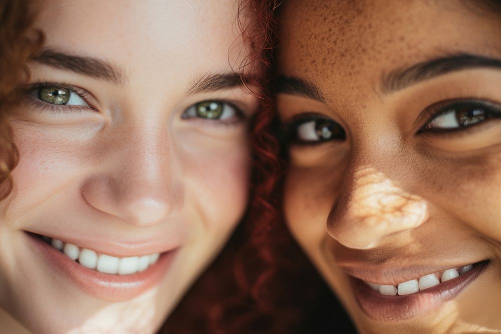 Skin photography portrait smiling. 