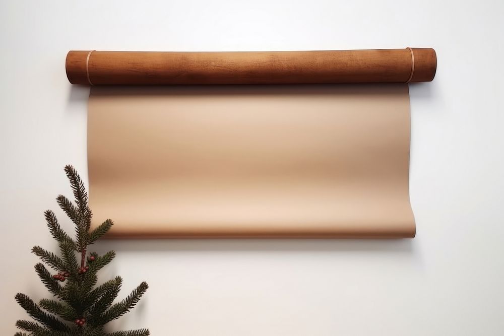 Brown paper roll wall simplicity document. AI generated Image by rawpixel.